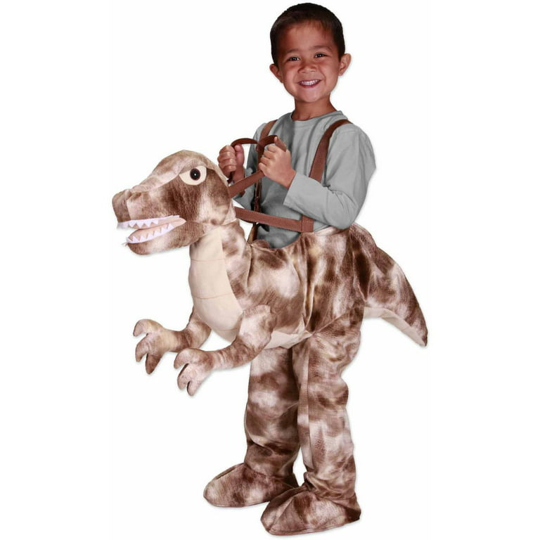 Kid's Inflatable Brown T-Rex Brown Costume