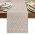 thumbnail image 1 of Brown Table Runner - 72 Inch Long, Kitchen Dining Table Runner Dresser Scarves, Modern Abstract Art Farmhouse Farmhouse Decor for Coffee Tables Wedding Party Banquet, 1 of 8