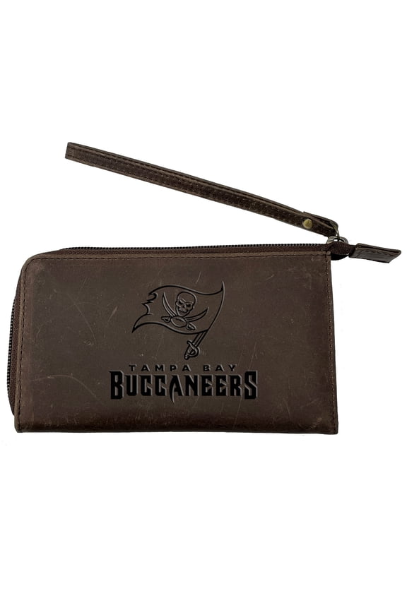 Brown Tampa Bay Buccaneers Cell Phone Wristlet Wallet