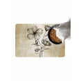 Brown Tan Tulip Buds Doormat Non Slip Diatomaceous Earth Door Mat ...