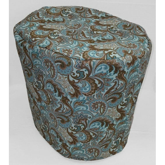 Brown & Teal Paisley Cover Compatible with Keurig Coffee Maker by Penny's Needful Things (Duo 5100)