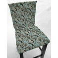thumbnail image 1 of Brown & Teal Paisley Dining Room Chair Back Covers or Seat Covers by Penny's Needful Things (Chair Back Cover Only) (17 W x 15 H CHAIR BACK), 1 of 4