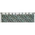 thumbnail image 1 of Brown & Teal Paisley Tab Top Curtains (Unlined) (36 Inch Long Two Curtain Panels), 1 of 2