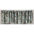 thumbnail image 1 of Brown & Teal Paisley Valances by Penny's Needful Things (Two Valance Panels 15 inches Long UNLINED), 1 of 4