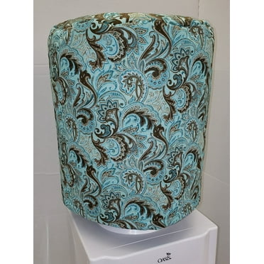 Brown & Teal Paisley Water Bottle Cover by Penny's Needful Things (5 Gallon Cover)(Down Spout)