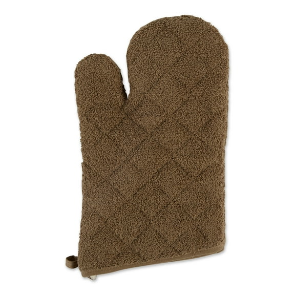Brown Terry Oven Mitt (Set of 2)