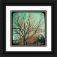 thumbnail image 1 of Brown, Thomas 15x15 Black Ornate Wood Framed with Double Matting Museum Art Print Titled - Frames of Travel III, 1 of 4