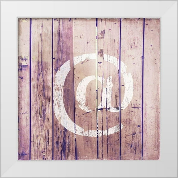 Brown, Thomas 15x15 White Modern Wood Framed Museum Art Print Titled - Found Symbols IV