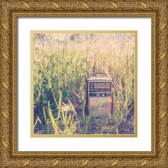Brown, Thomas 20x20 Gold Ornate Wood Framed with Double Matting Museum Art Print Titled - Vintage Office VIII