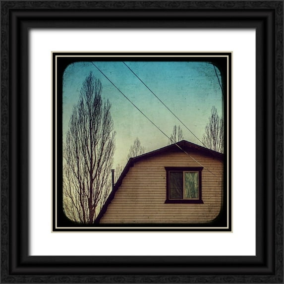 Brown, Thomas 26x26 Black Ornate Wood Framed with Double Matting Museum Art Print Titled - Frames of Travel IV