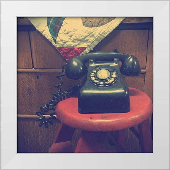 Brown, Thomas 26x26 White Modern Wood Framed Museum Art Print Titled - Vintage Office XIII