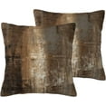 thumbnail image 1 of Brown Throw Pillow Covers 20x20 Inch Set of 2, Abstract Oil Painting Pillow Cases Modern Brown Art Painting Doodles Pillowcase Home Decorative Cushion Covers for Sofa Couch Bed Living Room, 1 of 6