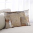 thumbnail image 1 of Brown Throw Pillow Covers, Abstract Paint Texture Retro Smudge Graffiti Art Soft Breathable Pillow Cases with Invisible Zipper for Sleeping, Small Pillowcases for Couch Bed Sofa Chair 16x24 Inches, 1 of 6