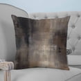 thumbnail image 1 of Brown Throw Pillow Covers, Soft Pillowcases with Invisible Zipper, Modern Abstract Art Ombre Oil Painting Decorative Square Pillow Cushion Covers for Living Room Couch Sofa Bed 24x24 Inches, 1 of 8