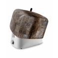 thumbnail image 1 of Brown Toaster Cover 2 Slice, Retro Oil Painting Modern Abstract Art Aesthetics Dustproof Bread Machine Oven Cover with Storage Pockets, Fits Most Kitchen Toasters Protector, 1 of 5