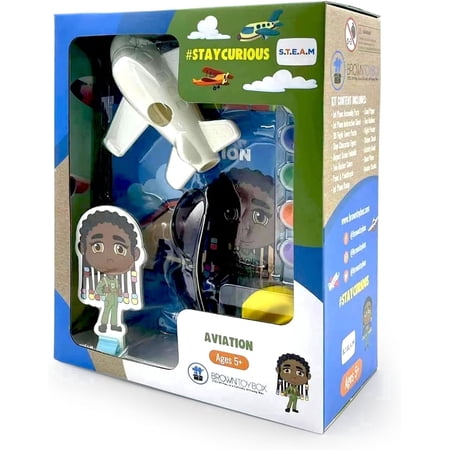 Brown Toy Box Dadisi Academy Skye Aviation STEAM Kit, Ages 5+ Stem Science & Engineering Learning Activity Set for Kids