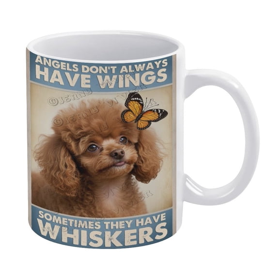Brown Toy Poodle Dog Mug,Dog Mom Gifts For Women Gifts For Dog Lovers 11 oz White Coffee Mug Birthday Christmas Mothers Day Present For Dog Mom Mother Female Woman Tea Cup Gift