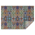 thumbnail image 1 of Brown Traditional Tile Pattern Rectangle Tablecloth 60"x84",Waterproof Polyester Rectangle Table Cloth, Wipeable Spillproof Polyester Tablecloth for Dining, Camping, Indoor and Outdoor, 1 of 5