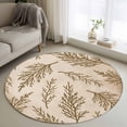 thumbnail image 1 of Brown Tree Branches Round Area Rug 3.3Ft Washable Circle Rugs for Dining Room Table, Vintage Nature Brown Ombre Non-Slip Carpet Floor Mats Indoor Outdoor Carpet Runner Aesthetic Home Decor, 1 of 8
