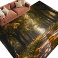 thumbnail image 1 of Brown Trees Large Area Rugs for Bedroom Living Room, Soft Non Slip Carpet Bedside Rug, Forest Art Decor Spring Summer Nature Leaf Rectangle Floor Cover Kitchen Accent Rug 6'x9' for Dining Room/Office, 1 of 9