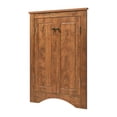 thumbnail image 1 of Brown Triangle Bathroom Storage Cabinet with Adjustable Shelves, 1 of 22