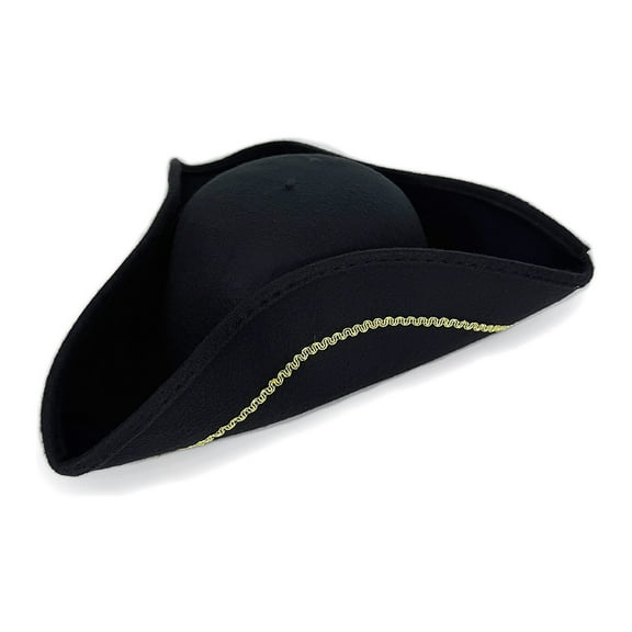 Brown Triangle Hat Retro Style Hat Suitable For Stage Shows And Parties.