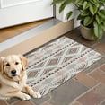 thumbnail image 1 of Brown Triangular Geometric Pattern Door Rugs,Washable Non Slip Door Mats Indoor,Decorative Door Mats,Entry Mat Indoor for Entrance,Bedroom,Kitchen,Bathroom,16"x24", 1 of 6