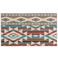 thumbnail image 1 of Brown Triangular Geometric Pattern Door Rugs,Washable Non Slip Door Mats Indoor,Decorative Door Mats,Entry Mat Indoor for Entrance,Bedroom,Kitchen,Bathroom,17"x30", 1 of 6
