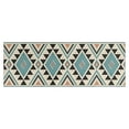 thumbnail image 1 of Brown Triangular Geometric Pattern Kitchen Rug Mat,Kitchen Runner Rugs Non Skid Washable,Decorative Kitchen Floor Mats for Kitchen,Sink,Laundry,17"X47", 1 of 5