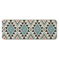thumbnail image 1 of Brown Triangular Geometric Pattern Kitchen Rug Mat,Kitchen Runner Rugs Non Skid Washable,Decorative Kitchen Floor Mats for Kitchen,Sink,Laundry,17"x47.2", 1 of 7