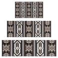 thumbnail image 1 of Brown Triangular Geometric Pattern Kitchen Rugs Sets Of 3,Kitchen Runner Rugs Non Skid Washable,Decorative Kitchen Floor Mats for Kitchen,Sink,Laundry,17"x30"+ 17"x47" + 17"x59", 1 of 6