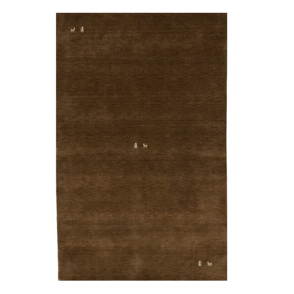 Brown Tribal 5X8 Gabbeh Modern Rug