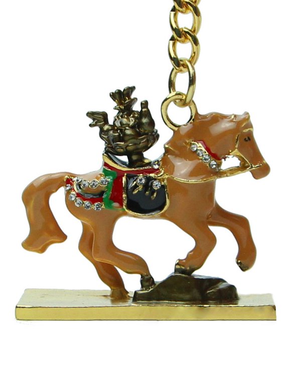 Brown Tribute Horse Keychain Amulet
