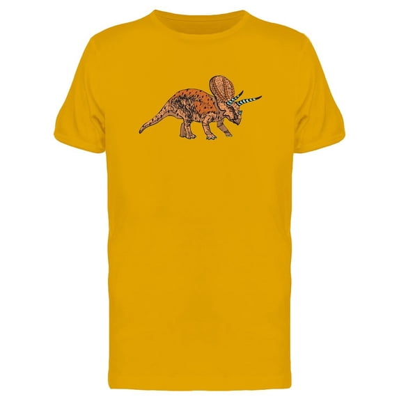 Brown Triceratops Tee Men's -Image by Shutterstock