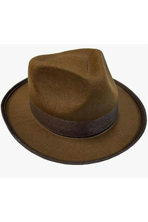Brown Trilby Fedora Costume Accessory