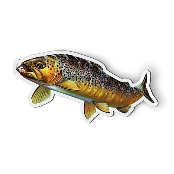 Brown Trout - 5.5" Magnet for Car Locker Refrigerator