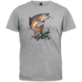 thumbnail image 1 of Brown Trout Heather Gray T-Shirt, 1 of 1