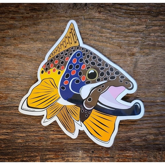 Brown Trout Kype Sticker Decal