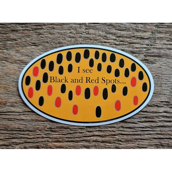 Brown Trout Spots Sticker Decal