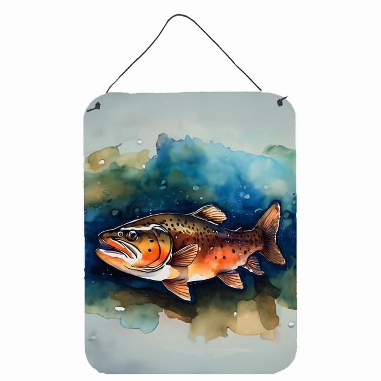 Brown Trout Wall or Door Hanging Prints 12 in x 16 in