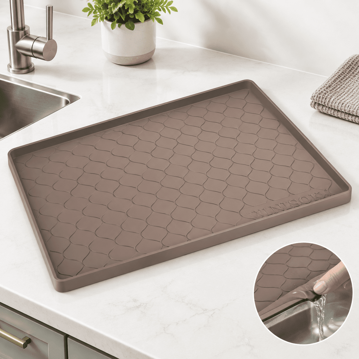 Brown Under Sink Mat 22