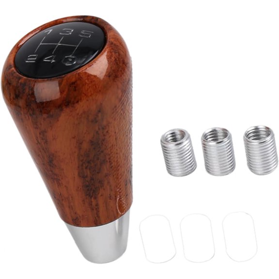 Brown Universal 5 Speed Manual Gear Stick Lever Shift Knob for Car Auto Auto Replacement Parts