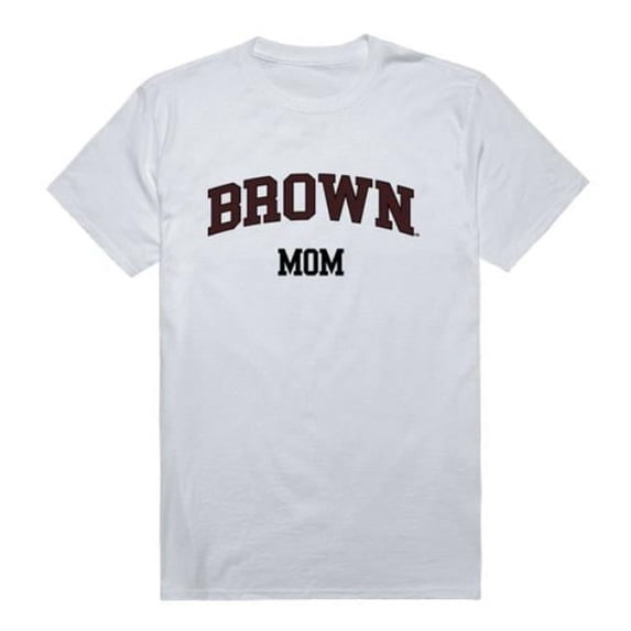 Brown University Bears College Mom T-Shirt, White - 2XL
