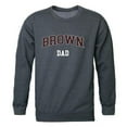 thumbnail image 1 of Brown University Bears Dad Crewneck Sweatshirt, Heather Charcoal - Large, 1 of 1