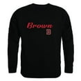 thumbnail image 1 of Brown University Bears Script Crewneck Sweatshirt, Black - Large, 1 of 1