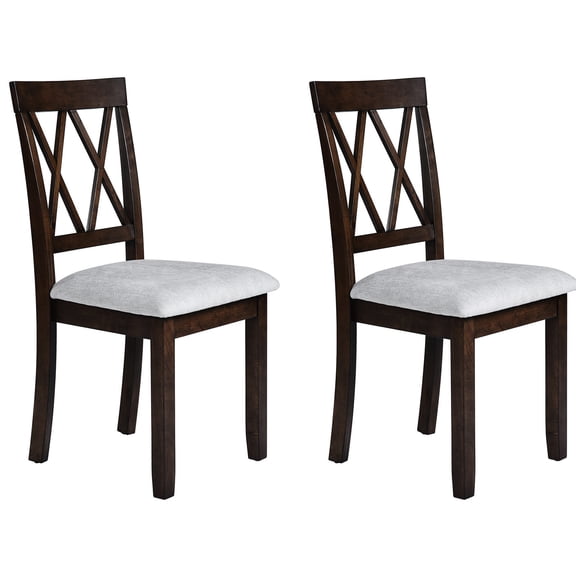 Brown Upholstered - Arched Backrest, Refined Look - Dining Space / Add Elegance