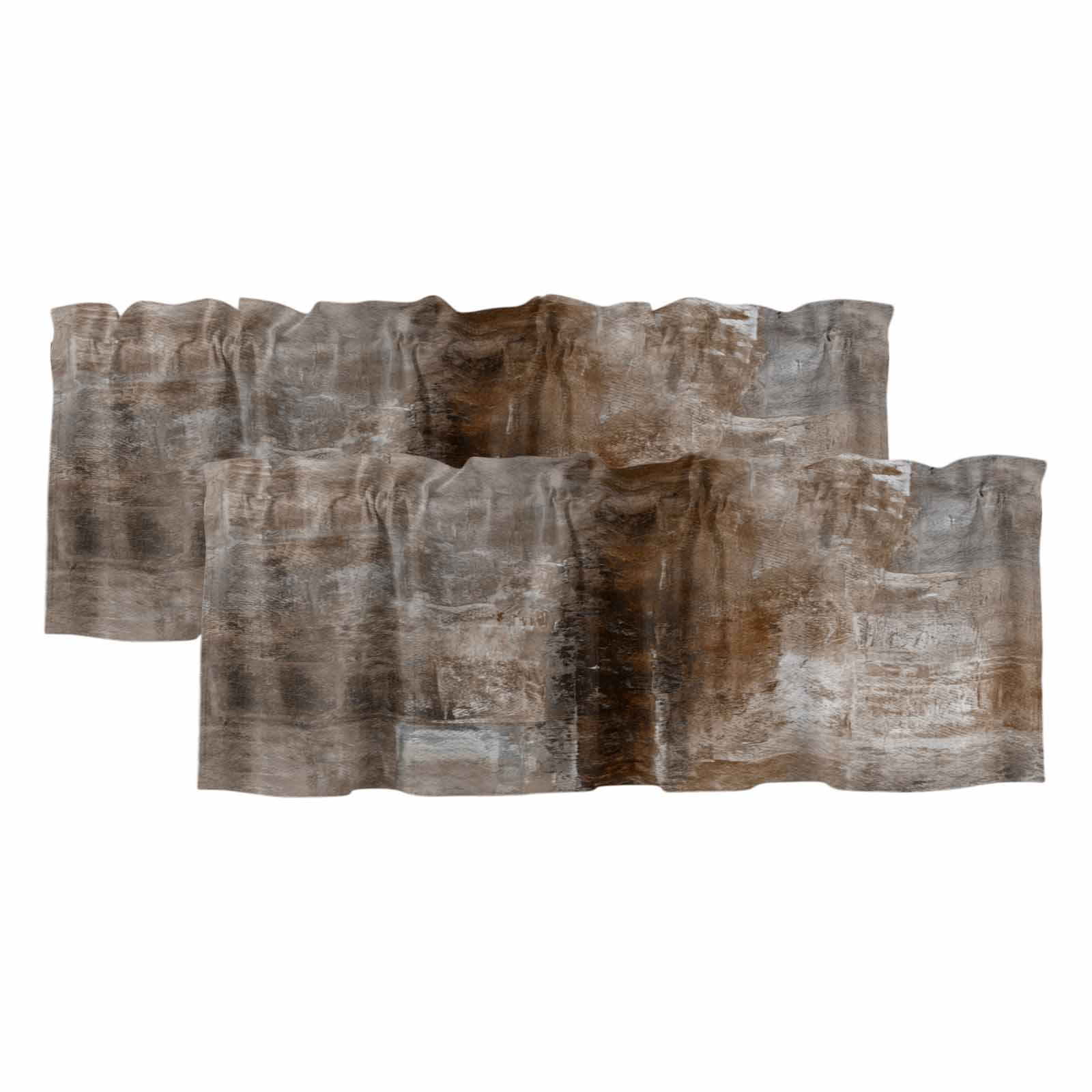 Brown Valances for Windows, Decorative Rod Pocket Window Valance ...