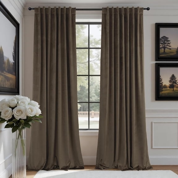 Brown Blackout Curta63 Inch Long For Bedroom - Walmart.com