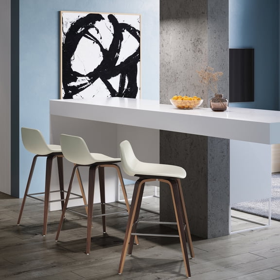 Brown Veneer Frames, Mid-Century Look - Ideal for Bar or Kitchen