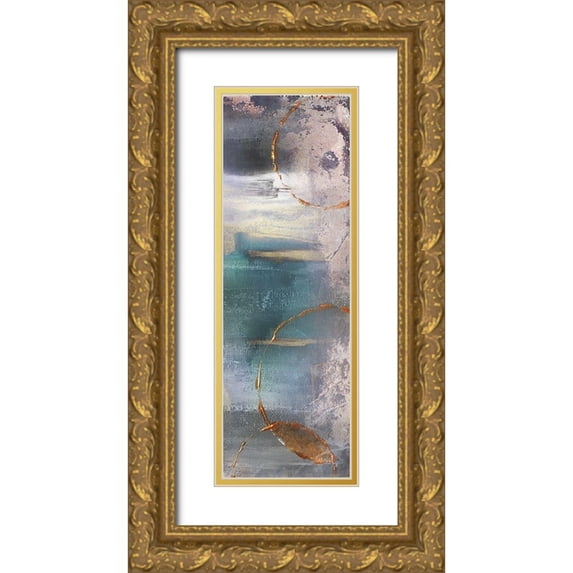 Brown, Victoria 11x24 Gold Ornate Wood Framed with Double Matting Museum Art Print Titled - Stranger Motion 1